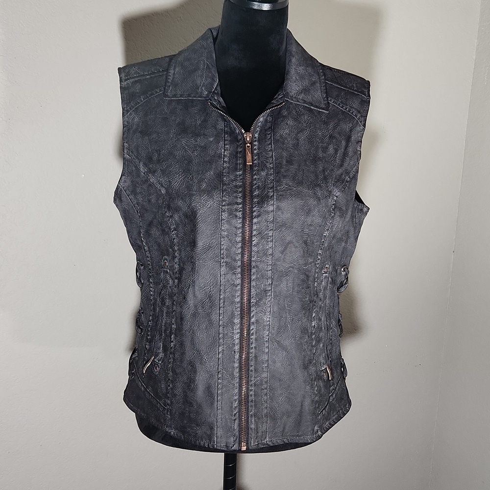 Montana Company Vest Womens Size L Gray NEW